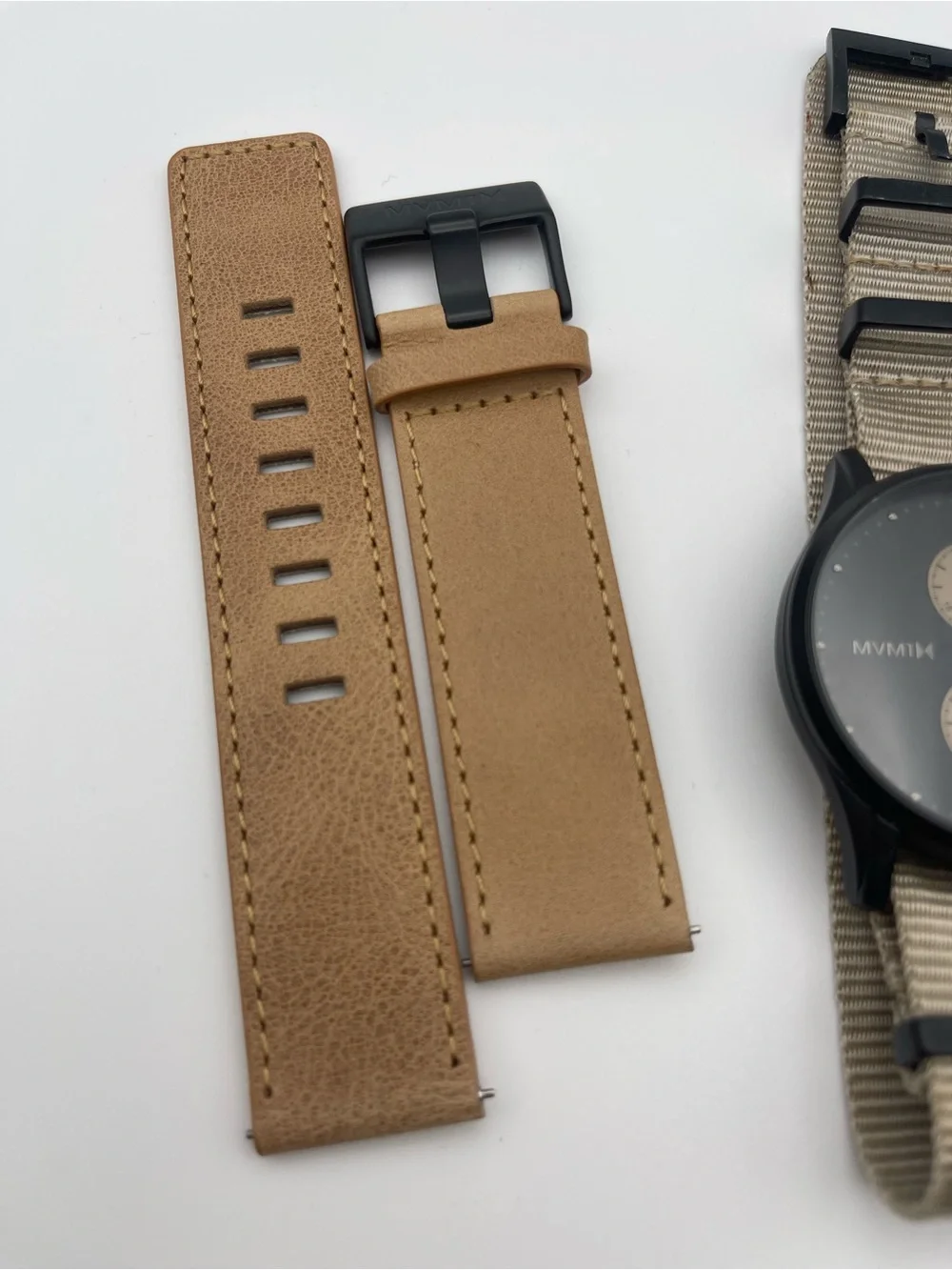 MVMT Men’s Watch Voyage Dessert Dual Time with extra replacement bands